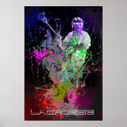 splatter lacrosse poster