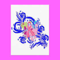 Splatter Me Pink Postcard postcards