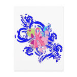 Splatter Me Pink Postcard