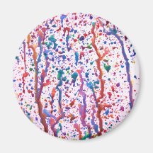 Splatter Paint Fridge Magnets
