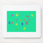 splatter paint mouse mat