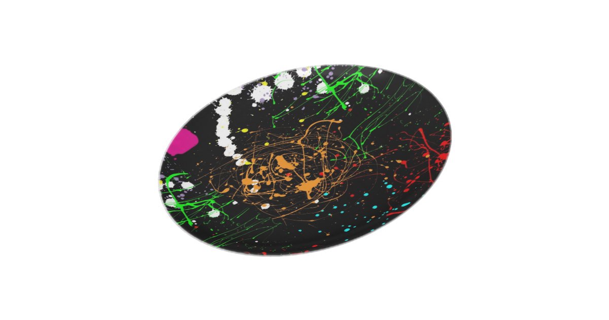 Splatter Paint Plate Zazzle