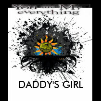 Splatter Photo - daddy's little girl  t-shirts