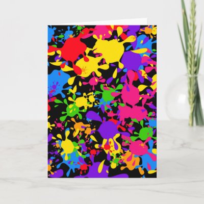 paint and wallpaper. Splatter Wallpaper Cards by