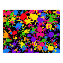 Splatter Wallpaper postcards