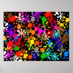 Splatter Wallpaper posters
