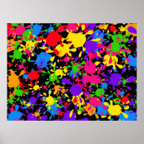 Splatter Wallpaper Print