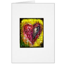Splattered Heart Card