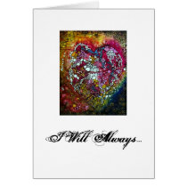 Splattered Heart Love card design!