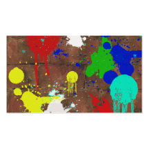 Splattered Paint Business Card