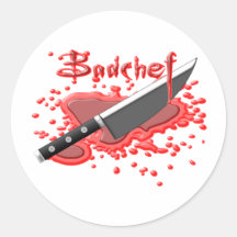 Splattered Round Stickers