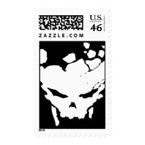 Splattered Skull Postage postage by psychokiller138 Splattered Skull Postage postage