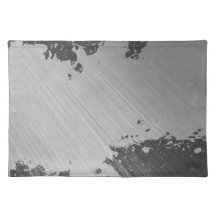 Splattered Urban Brushed Steel Place Mat