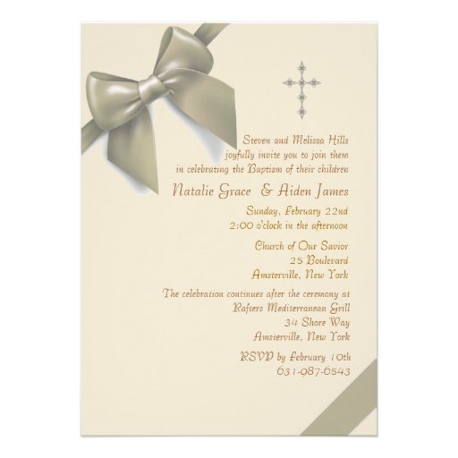 Splendid Bow Invitation