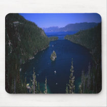 Splendid Emerald Bay in Lake Tahoe Nevada, mousepa mousepads by design_girl Splendid Emerald Bay in Lake Tahoe Nevada, mousepa mousepads