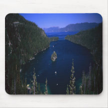 Splendid Emerald Bay in Lake Tahoe Nevada, mousepa Mouse Pads