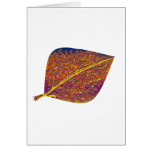 Splendor of Leaf Greeting Cards