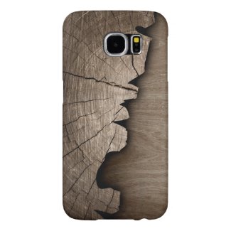 Splintered Rustic Wood Look Wood Grain Pattern Samsung Galaxy S6 Cases