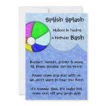 Splish Splash Bash Birthday Party Invite