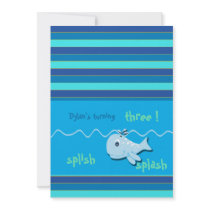 Splish Splash -Birthday invitation card by Kalpana27 Splish Splash -Birthday invitation card