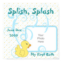 Splish Splash Ducky Scrapbook Page posters