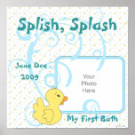 Splish Splash Ducky Scrapbook Page posters