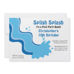 Splish Splash Pool Party Birthday Invitation
