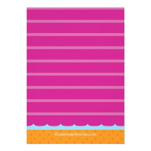 Splish Splash Pool Party Birthday Invitation girl
