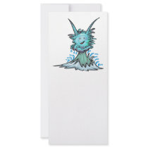splish splash tubby monster customized rack card