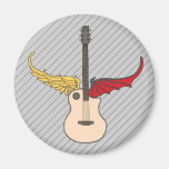 Split Personality Guitar Refrigerator Magnets