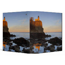 Split Rock Lighthouse at sunset near Two 3 Ring Binder