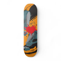 Split skull skateboards by PencilPlus Split skull skateboards