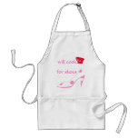 Spoiled High Heel Shoe Lover Cooks for Shoes-pink Apron