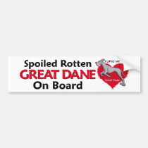 Spoiled Rotten Black Dane UC bumper stickers