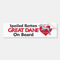Spoiled Rotten Blue Dane bumper stickers