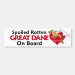 Spoiled Rotten Brindle Dane UC Bumper Sticker