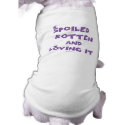 Spoiled Rotten Dog Tank Top (Purple Text) petshirt