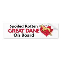 Spoiled Rotten Fawn Dane bumper stickers by DanesRUs Spoiled Rotten Fawn Dane bumper stickers