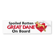 Spoiled Rotten Fawn Dane UC bumper stickers by DanesRUs Spoiled Rotten Fawn Dane UC bumper stickers