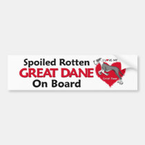 Spoiled Rotten Mantle Dane bumper stickers