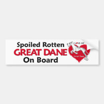 Spoiled Rotten Merlequin Dane bumper stickers