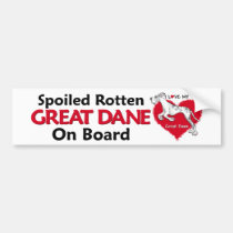 Spoiled Rotten Merlequin Dane UC bumper stickers