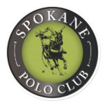 Spokane Polo Club Round Sticker