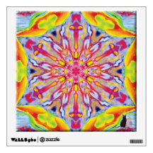 “Spokes” Kaleidoscope “PixPane(TM)” Wall Decal