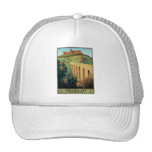 Spoleto Vmbria Vintage Travel Poster Trucker Hat