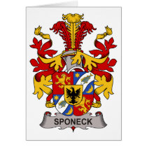 Sponeck Family Crest cards