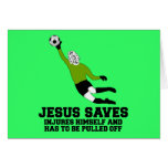 Spoof atheist Jesus saves Cards