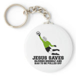 Spoof atheist Jesus saves Keychains