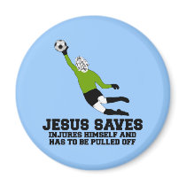 Spoof atheist Jesus saves magnets by Thealiensarecoming Spoof atheist Jesus saves magnets