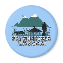 Spoof cougar hunter magnets